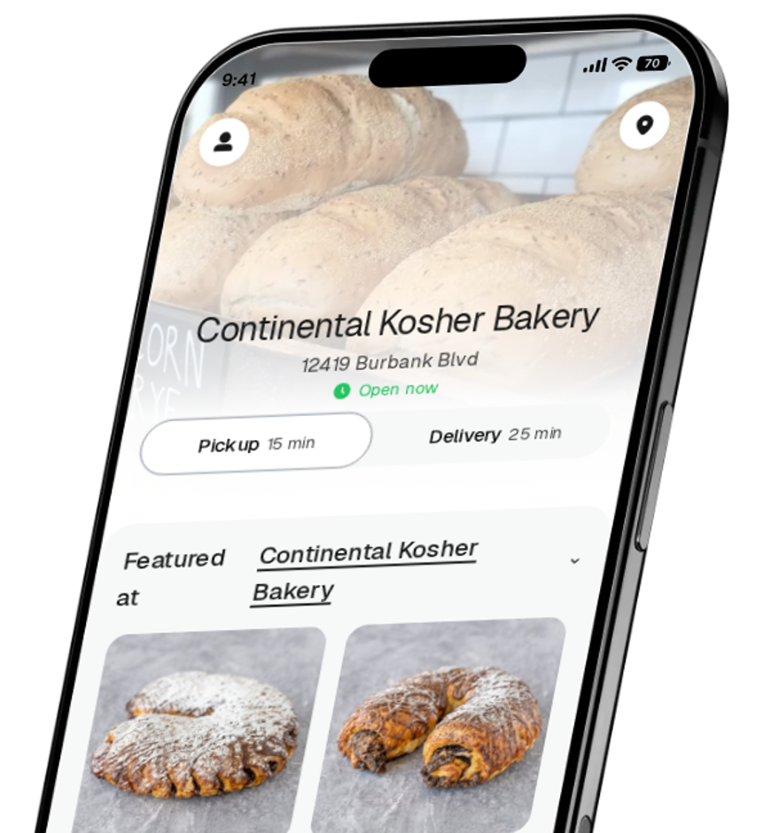 Continental Kosher Bakery app preview